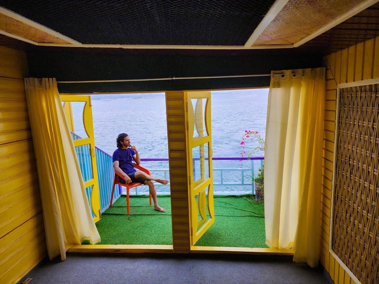 Relaxing on the Open Deck