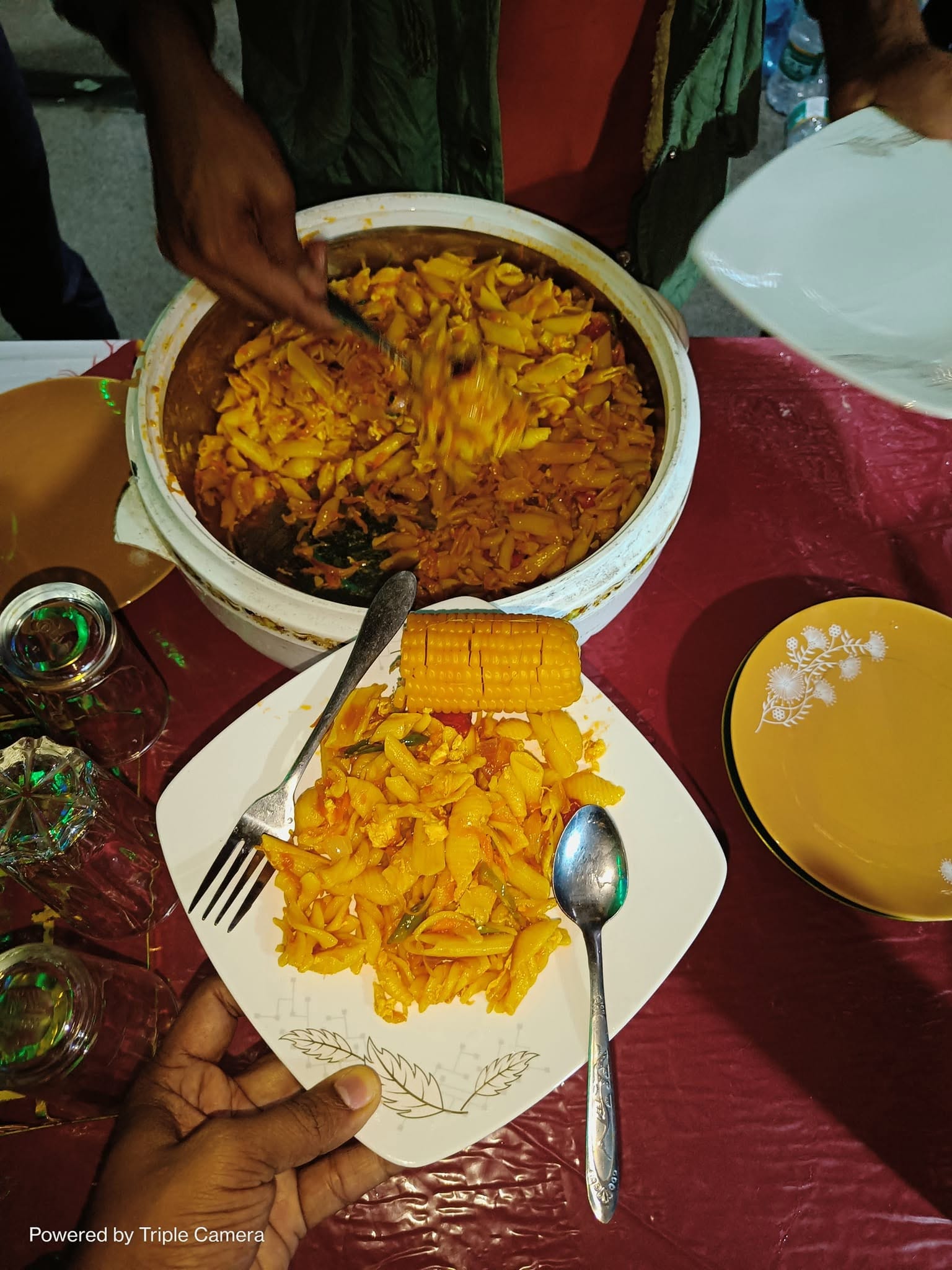 Cheesy Pasta and Sweet Corn