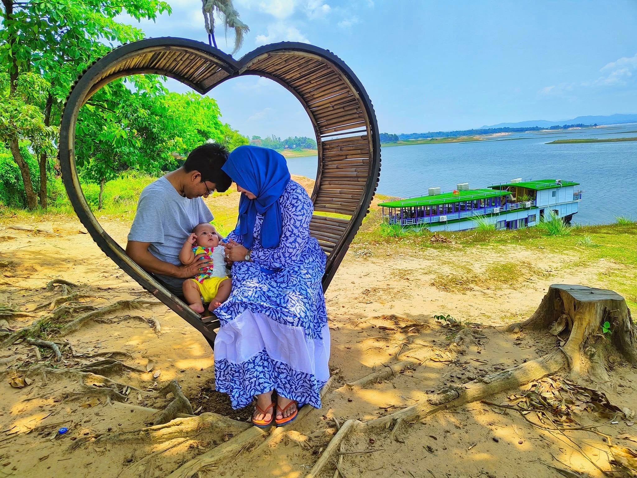 Family Moments by the Lake Shore