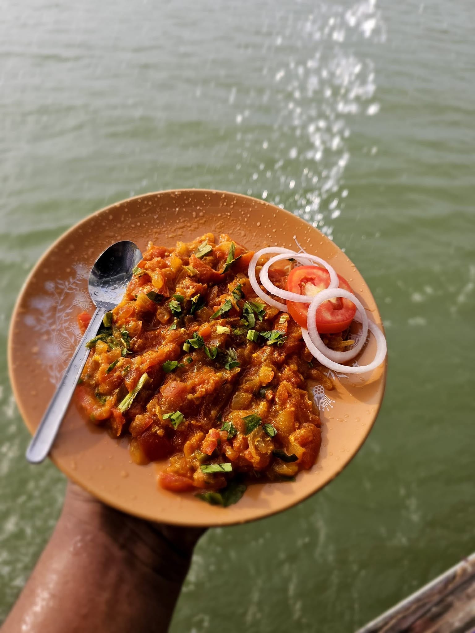 Savory Tomato Curry by the Water