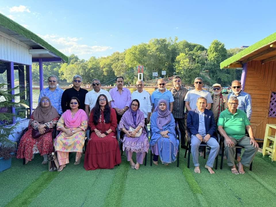 Guests Posing for a Group Photo on Board